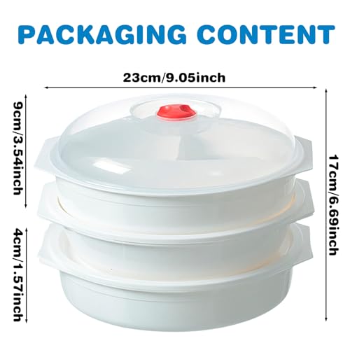 Sporgo 3 assiettes à micro-ondes sans BPA, 3 compartiments, idéales pour la famille, conviviales pour les repas au burea