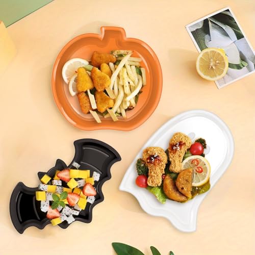 Décoration Halloween en métal Bac en métal chauve-souris citrouille Bol à bonbons|Moule à pâtisserie silicone|Assiette à