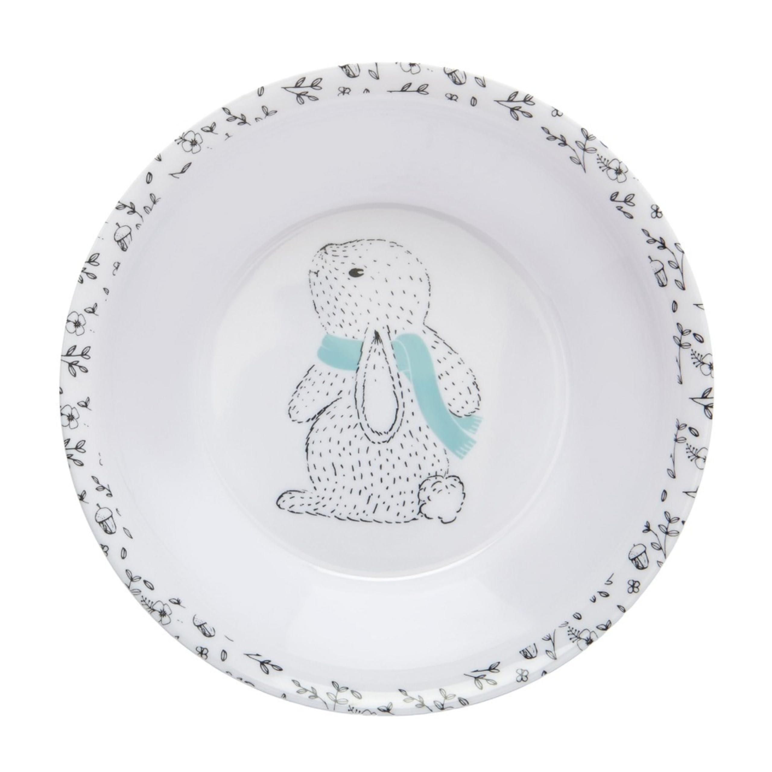 THERMOBABY Bol Melamine Forêt Léger Petit Bambin Repas Randonnée Facile à Prendre en Main Résistant